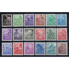 ALEMANIA ORIENTAL DDR 1953 Yv 117/34 SERIE COMPLETA NUEVA MINT !!! MUY RARA 185 EUROS